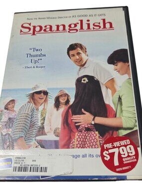 Spanglish Blockbuster Exclusive Comedy Adam Sandler Téa Leoni DVD Movie 2004